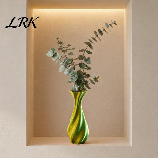 Creative Flower Holder 3D Printed Vase, Twisted Minimalist Arrangement Holders, Artistic Line Design Vase Elegant Home Decor for Living Room