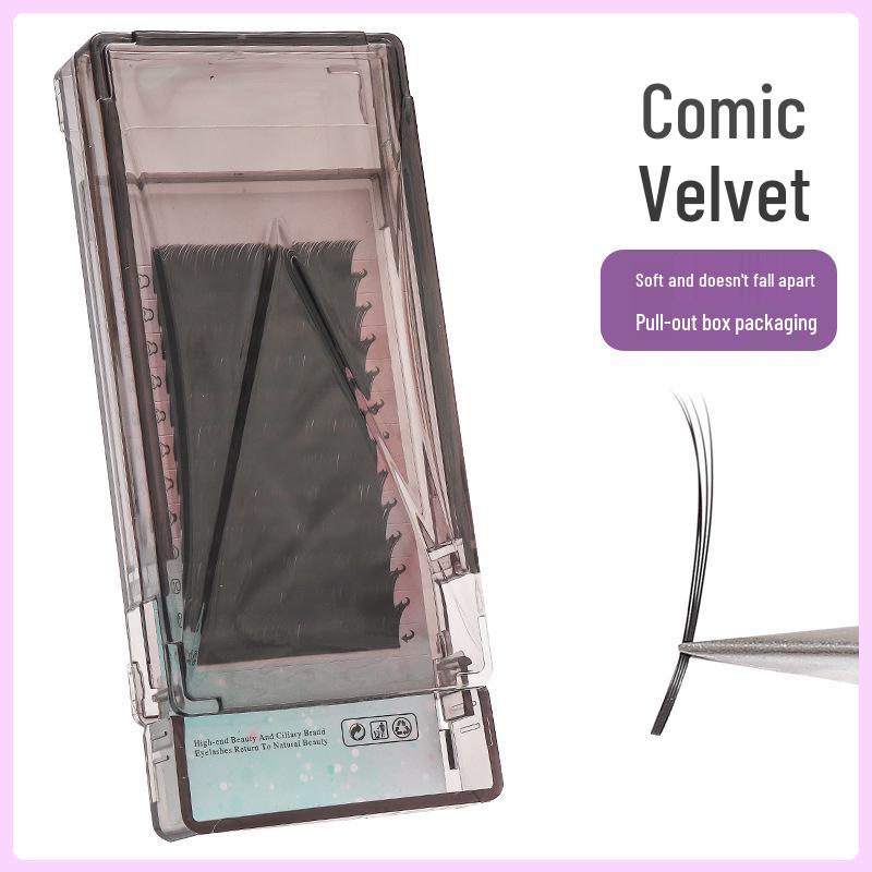 

Cartoon-Style Velvet Single Strand Eyelashes: Soft Fairy Grafting Lashes Velvet 0.05C