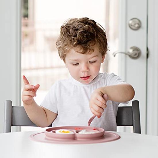 Baby Baby Tableware Baby Easy Mini Feeding Spoon and Fork for Microwave Dishwasher Silicone Non-spill Tableware, Food, Set, [ezpz Peasy] Set, Set,