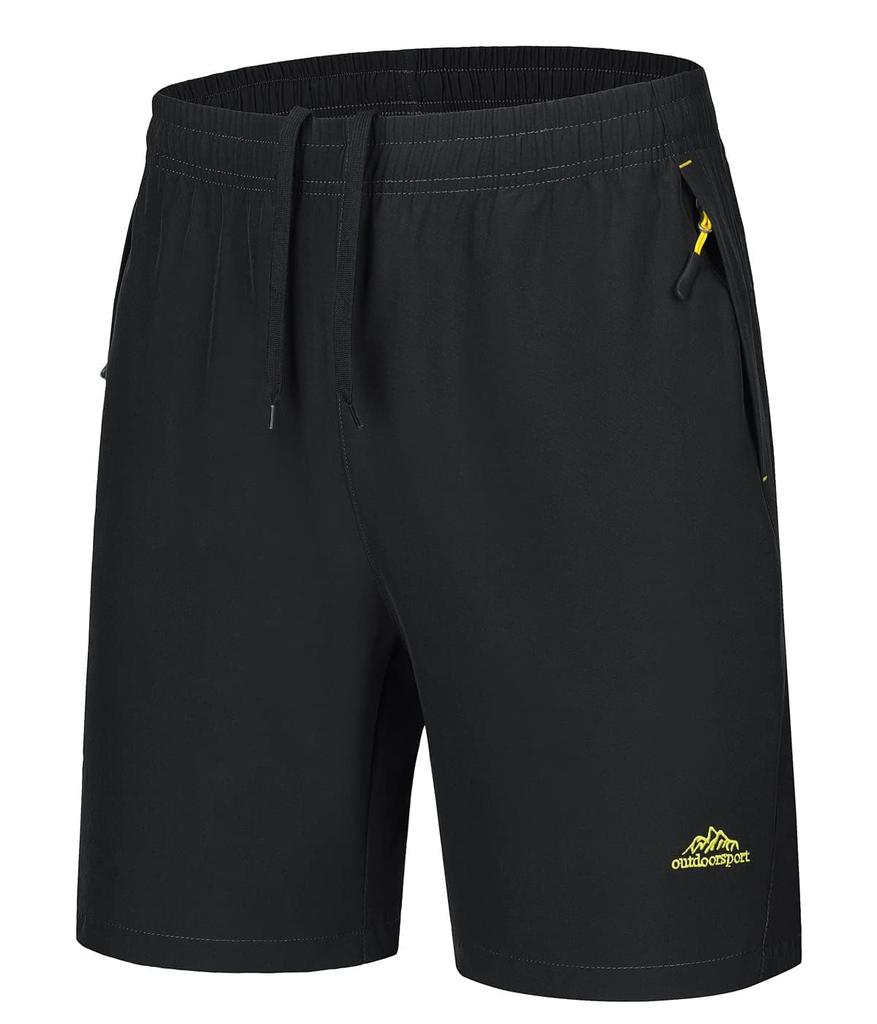 Stylish Running Fitness and Beach Size L Men's Shorts, Shorts, KSK-Black,