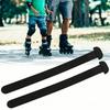 2 Stück Bequemer Rollschuhgurt Einfache Montage T-förmiger Gurt Skateboard-Zubehörgurt Eislaufen