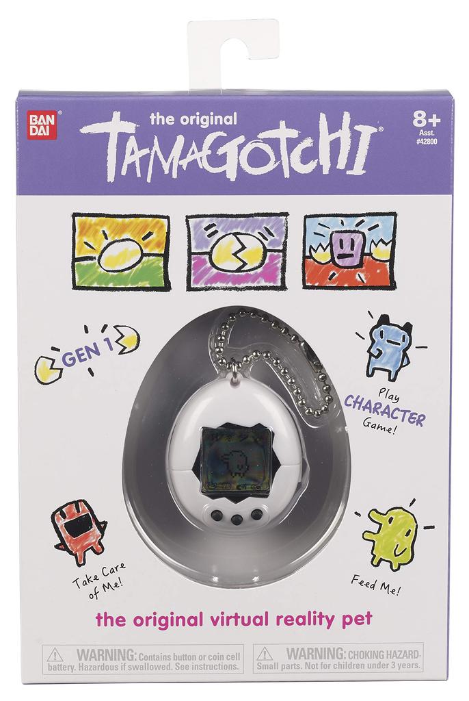 Tamagotchi Electronic Game, White/black