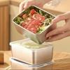 Stainless Steel Insulated Square Bento Lunch Box for Microwave and Fresh-Keeping