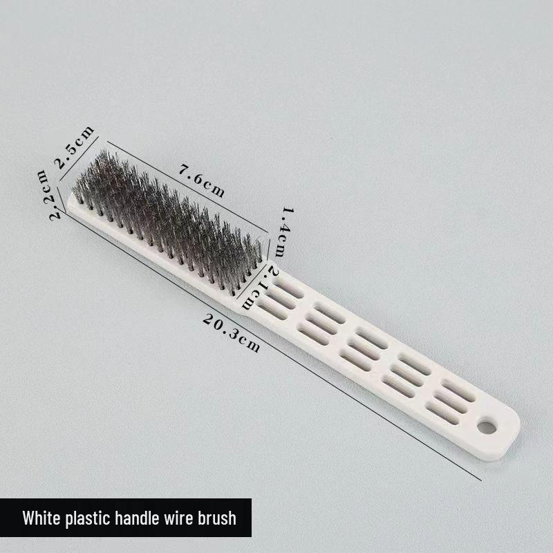 Steel Wire Brushes with Wooden Handle for Rust Removal and Polishing, Suitable for Antique Play and King Kong Bodhi Walnut Cleaning.