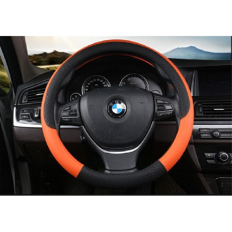 1PC PU Universal Car Sport Auto Steering Wheel Covers Anti-Slip Automotive 38CM