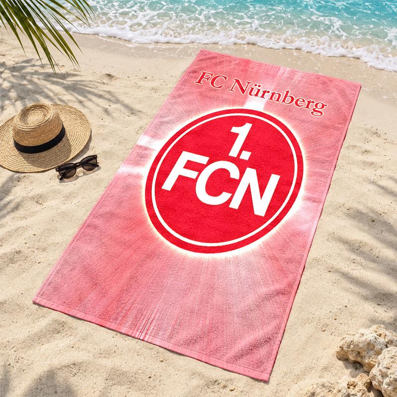 1.FC Nurnberg Beach Towel Quick Dry Sand Free Lightweight Beach Towels for Travel Swimming Camping