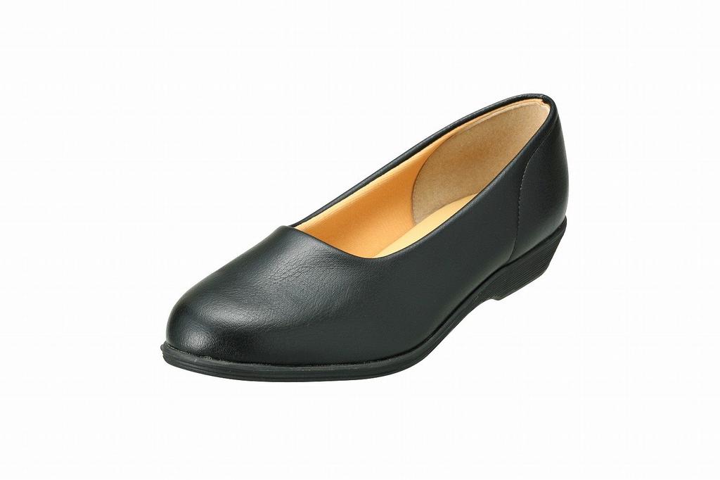 Pansy 4060 Office Stretch Size Black Shoes, Lightweight, Material, 23.5cm,