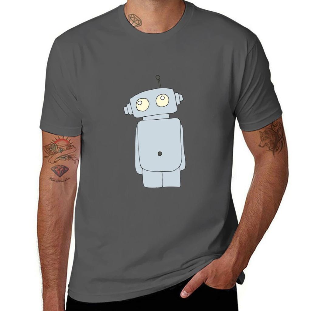 Robot Funny Tshirt Basic Tee Shirt For Everyday Outfit
