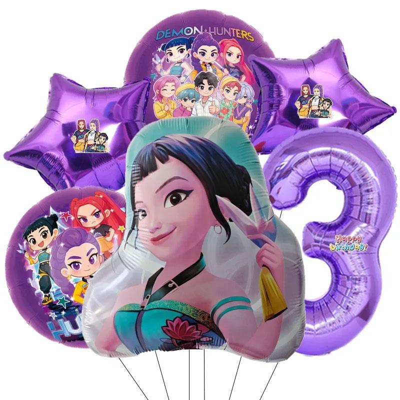 Set di 6 Palloncini in Alluminio con Numeri da 0 a 9 per Festa di Compleanno a Tema Musicale Decorazione Baby Shower Regalo