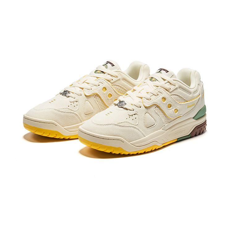Saucony Cross 90 Durian Casual Retro Low-Top Sneakers Unisex Sneakers Beige S79035-27
