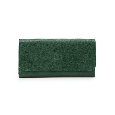 Cartera larga unisex de piel de vacuno, verde [IL BISONTE] para mujer y hombre 54_1_5412300340