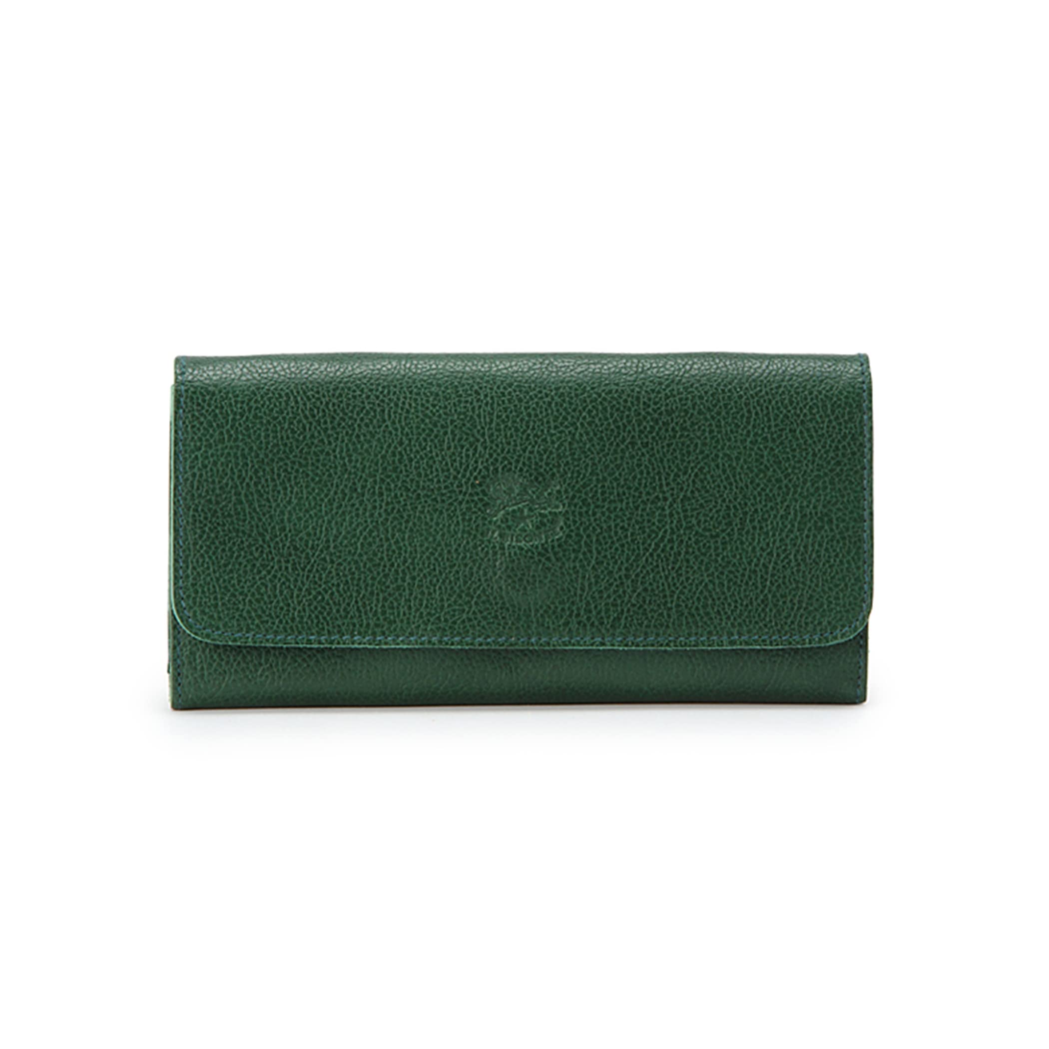 

Long Wallet Unisex Cowhide Leather Long Wallet Green Green [IL BISONTE] Women s Men s 54_1_5412300340 зелений