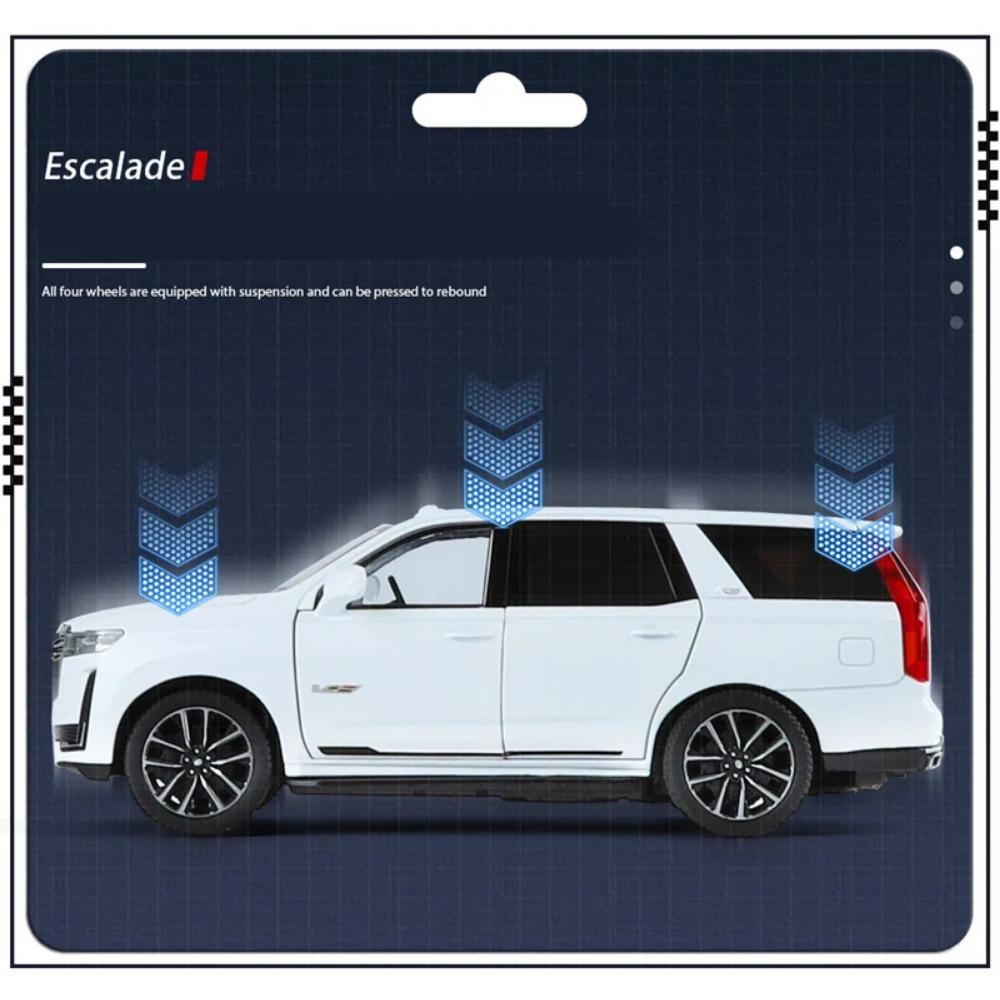 1/24 Escalade SUV Alloy Car Model Diecast Metal Off-road Vehicles Car Model Sound Light Simulation Collection Childrens Toy Gift