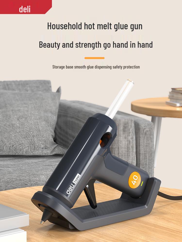 Deli DIY Electric Hot Glue Gun with 7mm Extended Glue Sticks