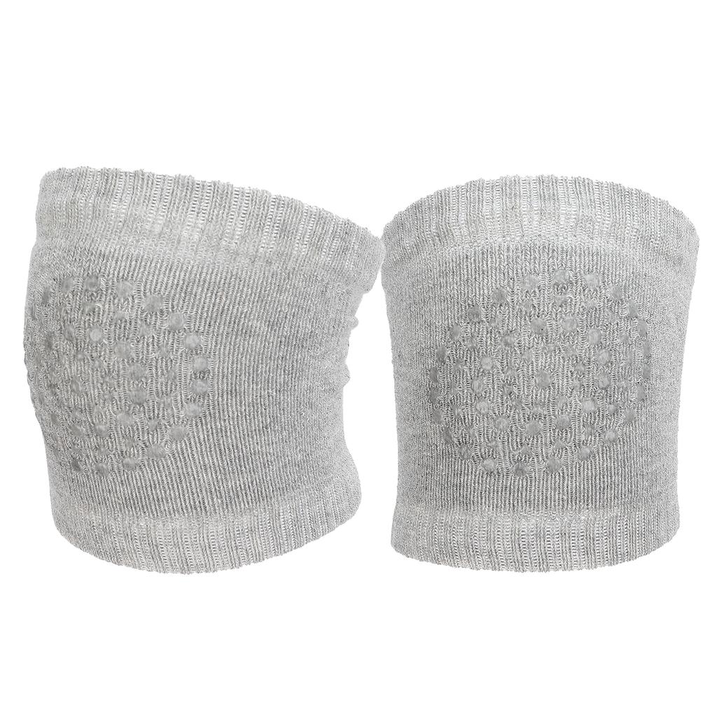 Baby Crawling Knee Pads AntiSlip Baby Walking Knee Pads Protectors for Toddler(Gray )