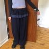 Y2k Harajuku Streetwear High Waist Wide Leg Pants Korean Style Vintage Kawaii Sweet Solid Fake Two-piece Trousers