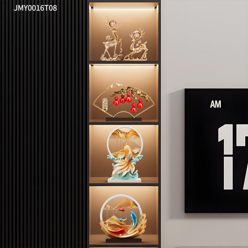 2025 Year of the Snake Luxurious Resin Hourglass Decompression Gift - Creative Quicksand Painting Ornament for Office