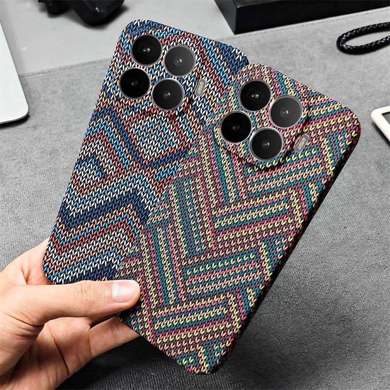 For Xiaomi 17T Pro Case For Magsafe Magnetic Slim Thin PC Woven Texture Coated Matte Hard Phone Back Cover For Mi 17 T 17TPro 5G