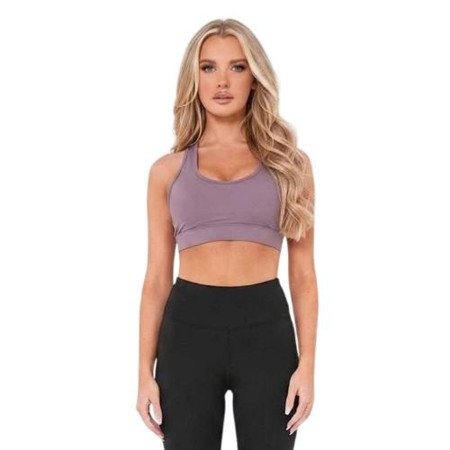 Sutiã Esportivo com Painel de Tela Feminino/Senhora Missy Empire