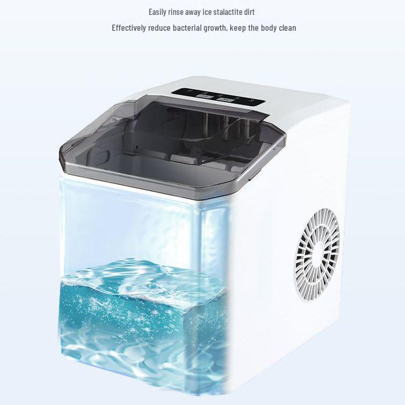Compact Automatic Ice Maker for Home, Dorm, or Outdoor Use – Ideal for Milk Tea Shops and Round Ice Cubes