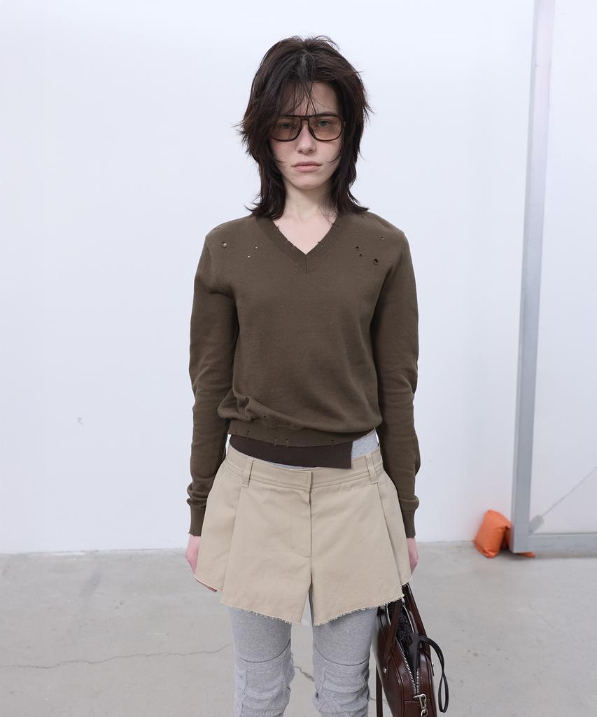 LCDC™ Distressed Pullover (Khaki)