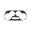 For Fiat 500 2008-2025 Abarth 595 2012 2013 2014 2015 2016-2025 Abarth 695 2017-2025 AC Control Frame Soft Carbon Fiber Stickers