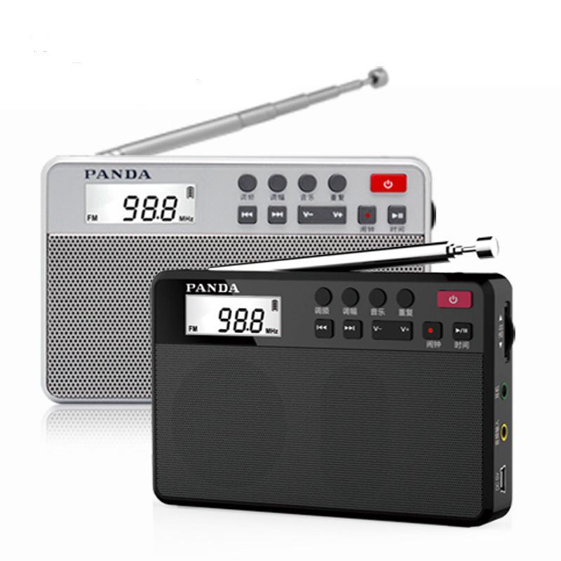 PANDA 6207 Dual-Band Portable Rechargeable Radio/MP3 Speaker for Seniors