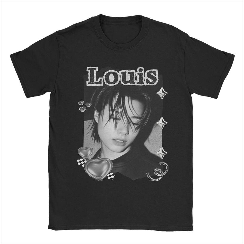 Unisex Lngshots Kpop Boy Group Ryul T Shirt Pure Cotton Tops Awesome Short Sleeve Crew Neck Tees Party TShirts