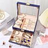2024 New High-end Jewelry Jewelry Box Storage Box Ring Earrings Ear Studs Bracelet Necklace Jewelry Storage Gift Box Display Box