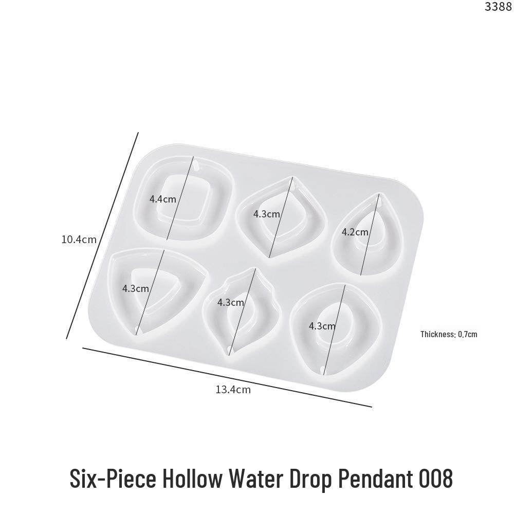 Poppy Resin U-Shape Flower Leaf Earring Mold