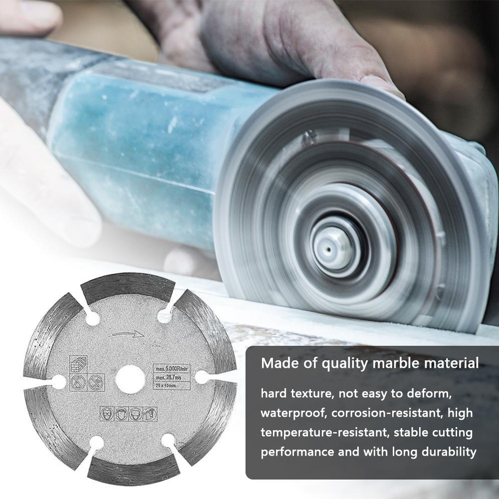 3inch Dolomite Cutting Blade 75*1.2*10mm Grinding Wheel Blade Angle Grinder Sawblade for Cutting Tile Ceramic Concrete Marble