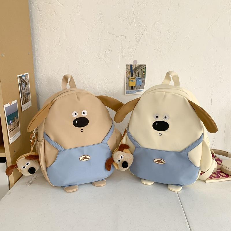 Cute High value Puppy Backpack Cartoon Junior High School Students' Schoolbags College Girls' Large Capacity Leisure Class Backpacks