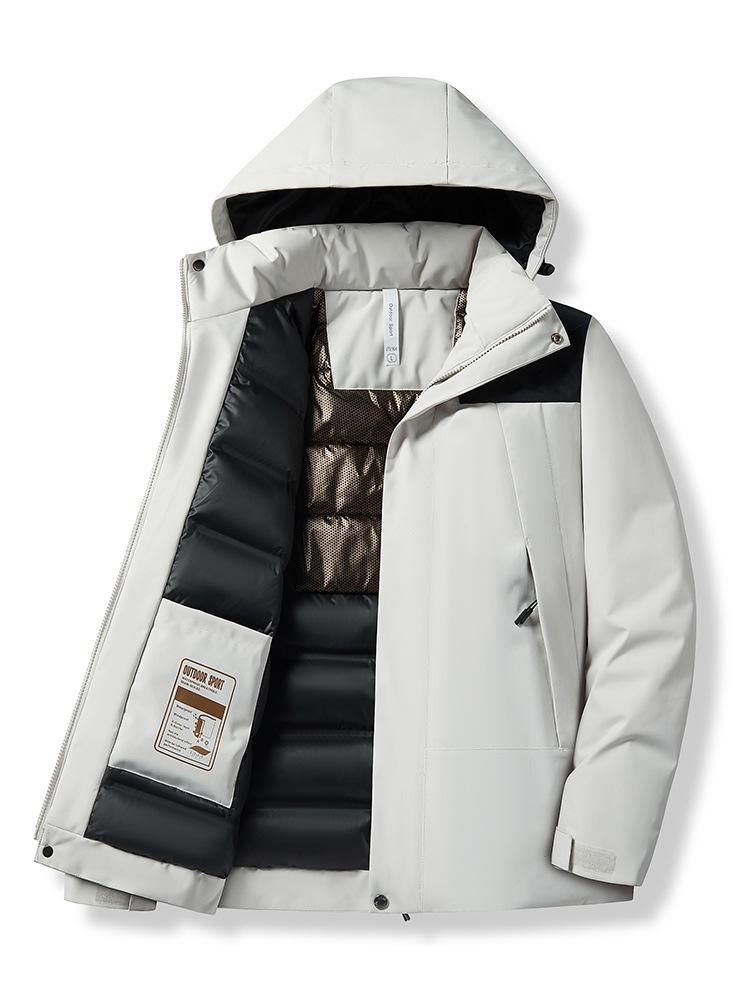 Camel HJCAMEL Windproof Waterproof Couples Cotton Windbreaker Jacket for Autumn & Winter Mountaineering