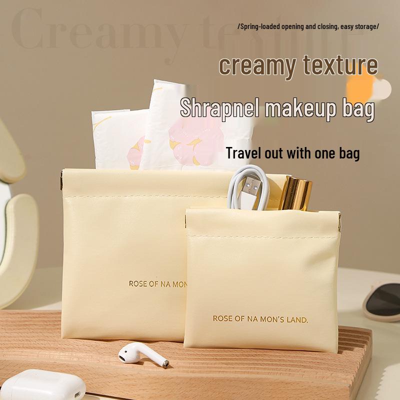 High-Value Portable Data Cable Storage & Earphone Bag with Automatic Closure