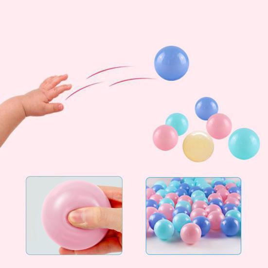 100Pcs Ball Pit Balls Funny Long Life Span Plastic Boys Girls Mixed Colors Ocean
