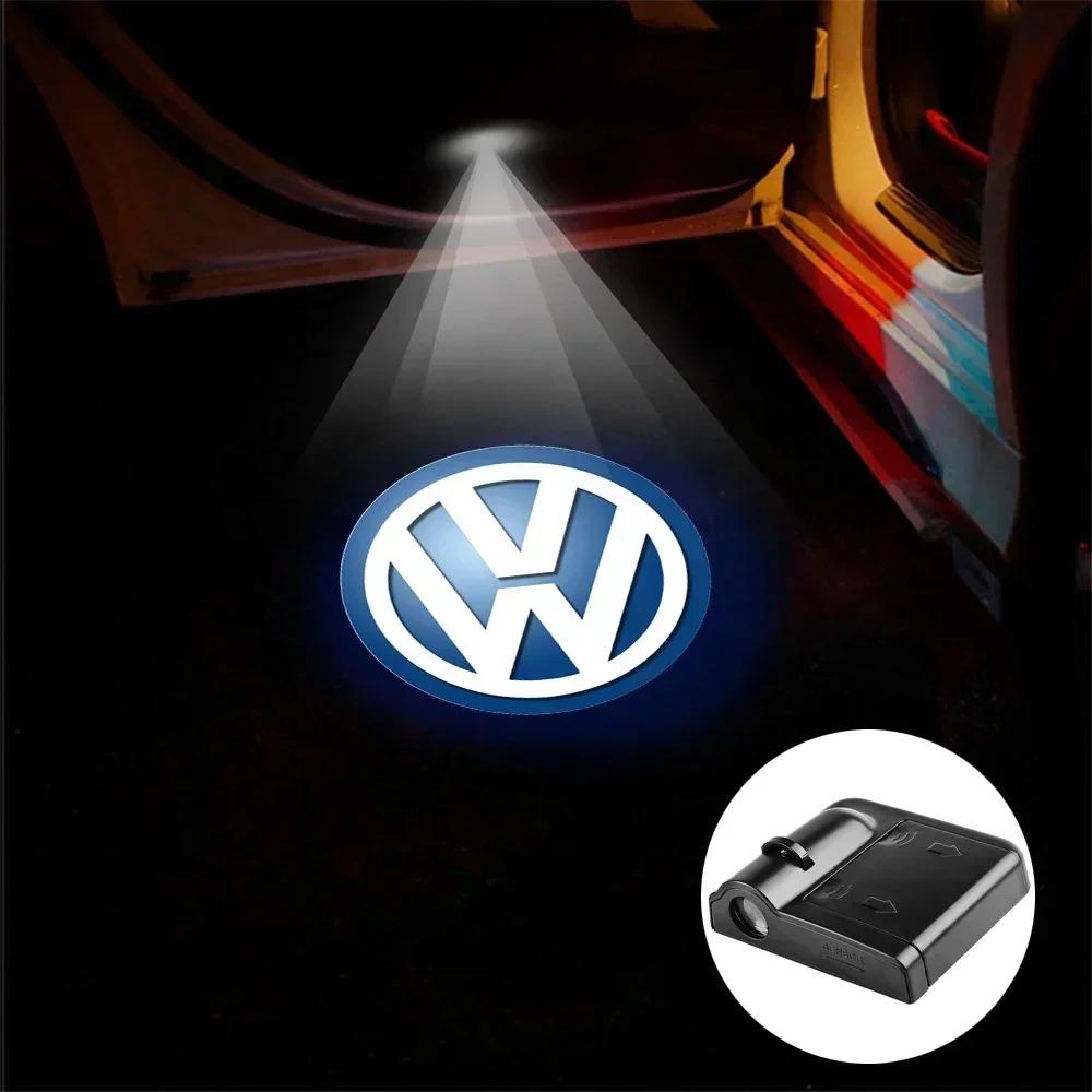 LED Light Car Door Projector HD Welcome Light For VW Volkswagen Golf Sagitar Tiguan Touareg Scirocco Passat Variant B8 Touran