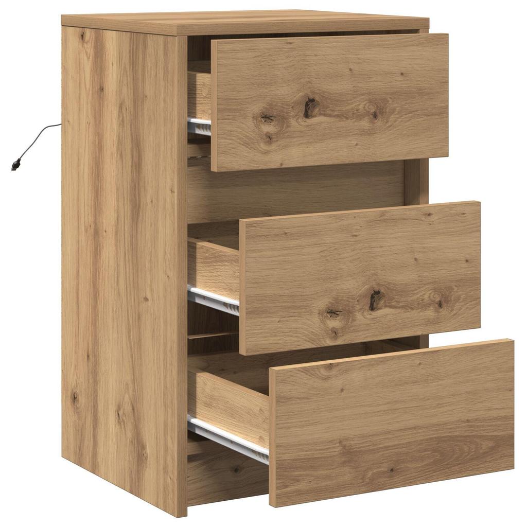 Modern Bedroom Nightstand, Stylish Multifunctional Drawer Cabinet, Living Room Side Cabinet, 38 X 34 X 61 Cm