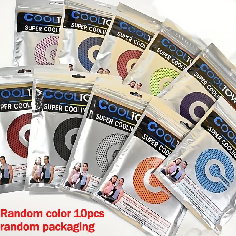 

10pcs 100CM Quick-Dry Cooling Towels - Sports and Gym Towels, For Summer Outdoor Activities, Cooling Towels, Fitness Accessories