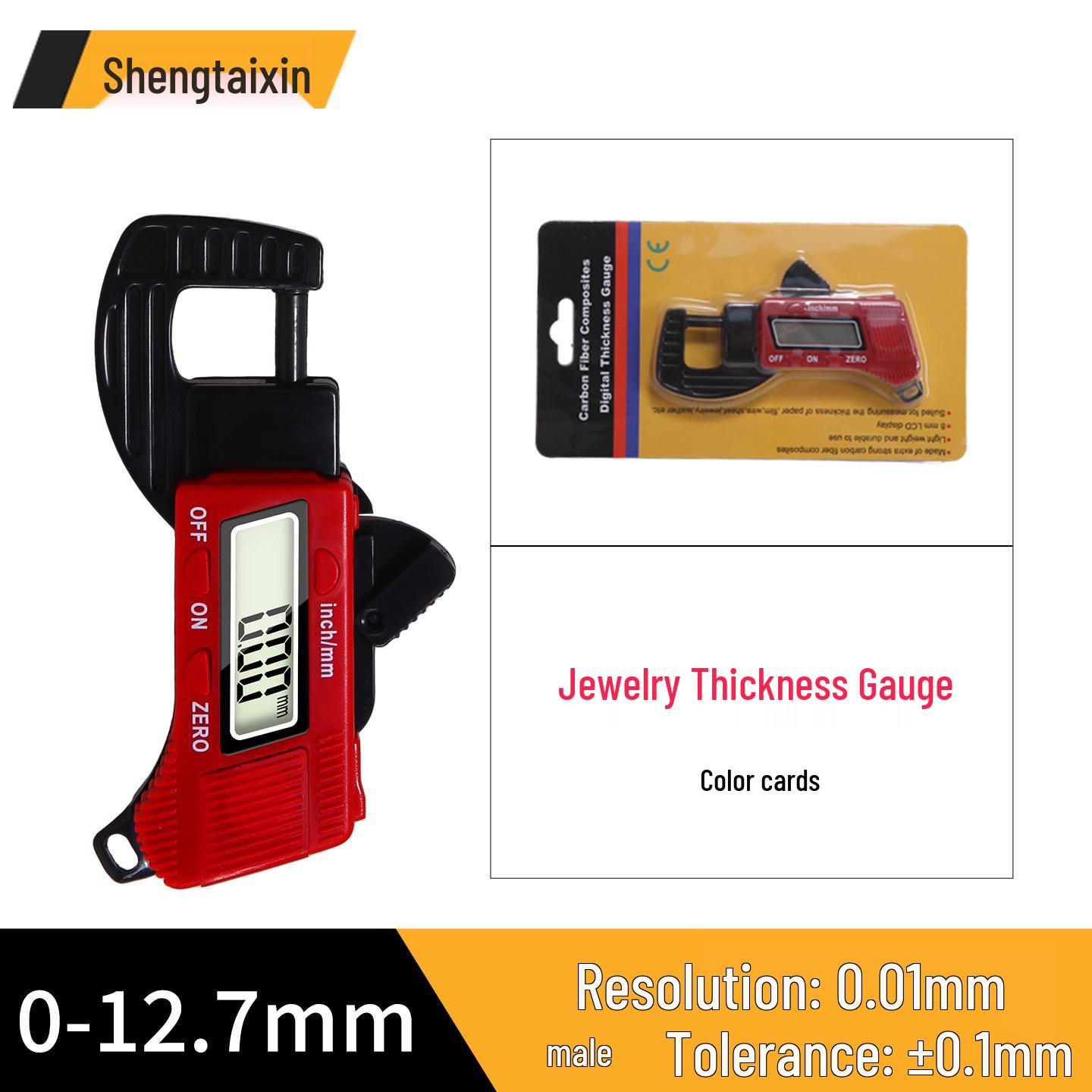 High Precision Electronic Digital Thickness Gauge for Leather and Paper, Free Shipping