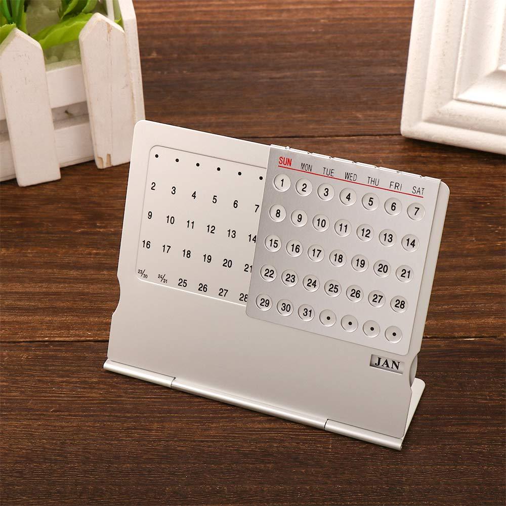 For Home English Office Supplies 100 Years Calendar Calendar Perpetual Calendar Metal Calendar