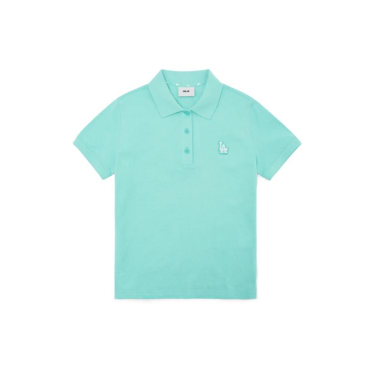 

New MLB Base Logo Polo Shirt Women s Mint Green 3FPQ02023-07MTS XS