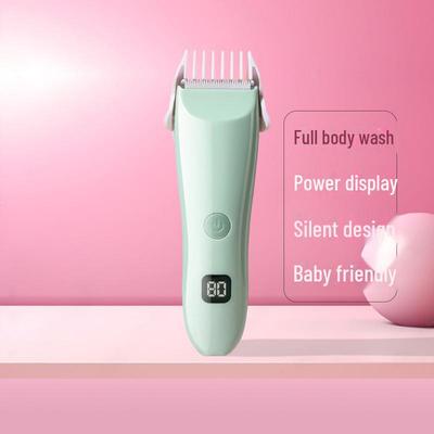 Waterproof Electric Baby Hair Clipper - Quiet, Rechargeable, and Safe for Infants and Children