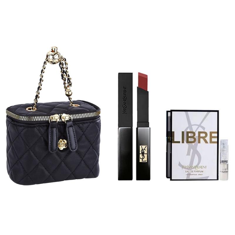 SAINT LAURENT Маленькая золотая помада-стик, Зебра, светящаяся в темноте #1966, Придающая сияние