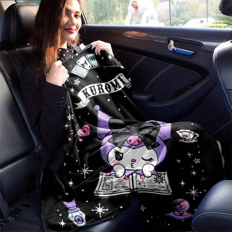 1pc. Cute Kuromi Cat Blanket - Perfect for Home, Office, Outdoor Use & G