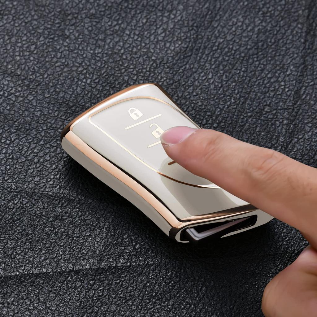 [OATSBASF] Lexus Key Case LEXUS Smart Key Case Premium TPU Material Lightweight Full Protection Suitable for Lexus NX New Model/LC 100 Series/LS