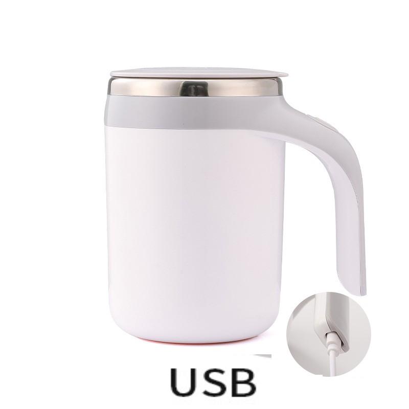 Portable Automatic Stirring Cup Mug Rechargeable Coffee Electric Stirring Stainless Steel Magnetic Rotating Blender Stirring Cup