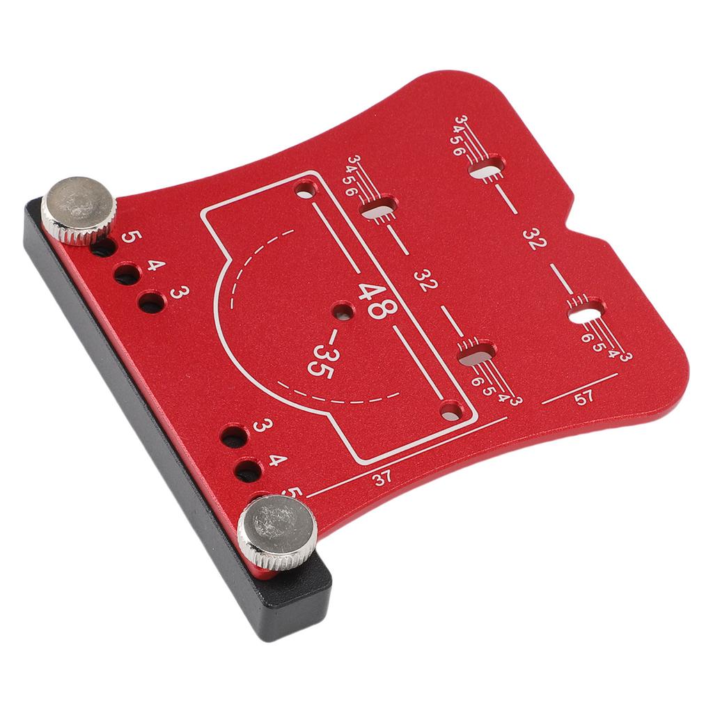 Cabinet Door Hinge Jig 35mm Concealed Hardware Drilling Marking Template Aluminum Alloy