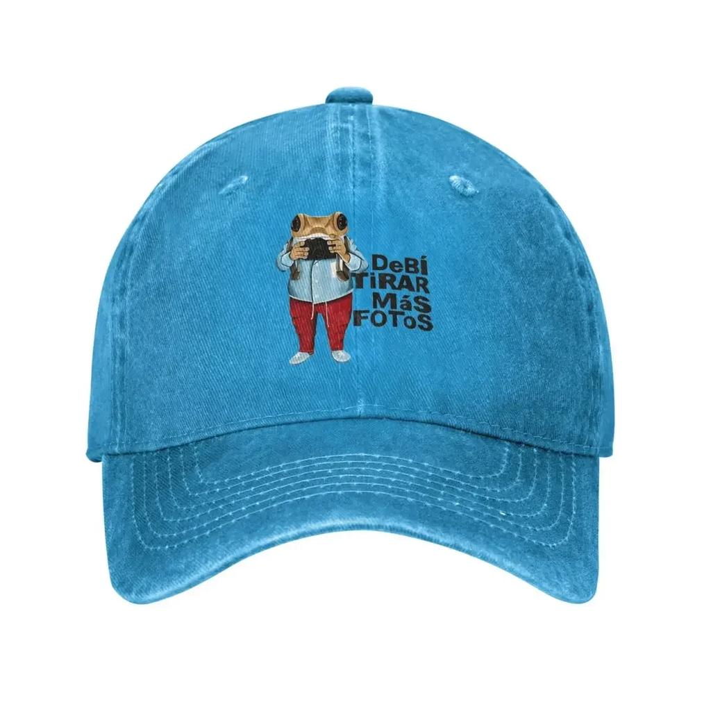 DTMF Debi Tirar Mas Fotos Men Women Baseball Cap Bad Bunny Distressed Cotton Caps Hat Retro Outdoor Summer Gift Headwear