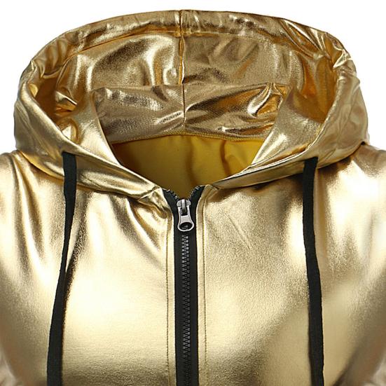 Pánská vesta s kapucí, stahovací šňůrkou, bez rukávů, vesta s kapsami, lesklá jednobarevná, zapínání na zip, vesta, kabát, streetové oblečení