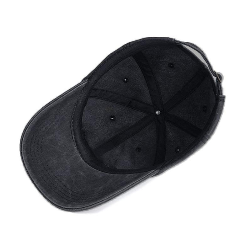 Embroidery Flowers Baseball Cap Washed Cotton Vintage Dad Hat Fashion Streetwear Hip Hop Urban Street Style Adjustable Unisex Casual Summer Cap